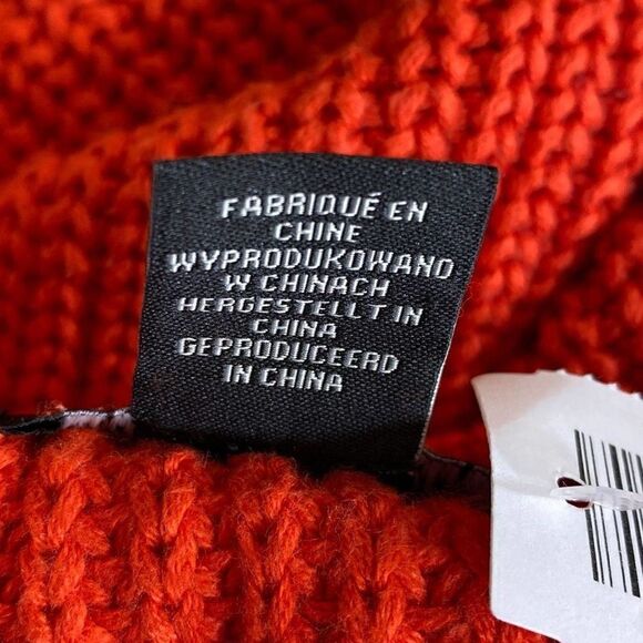 Rachel Zoe New York Women's Orange Knitted Long-Sleeve Sweater Size M NWT - Picture 9 of 16